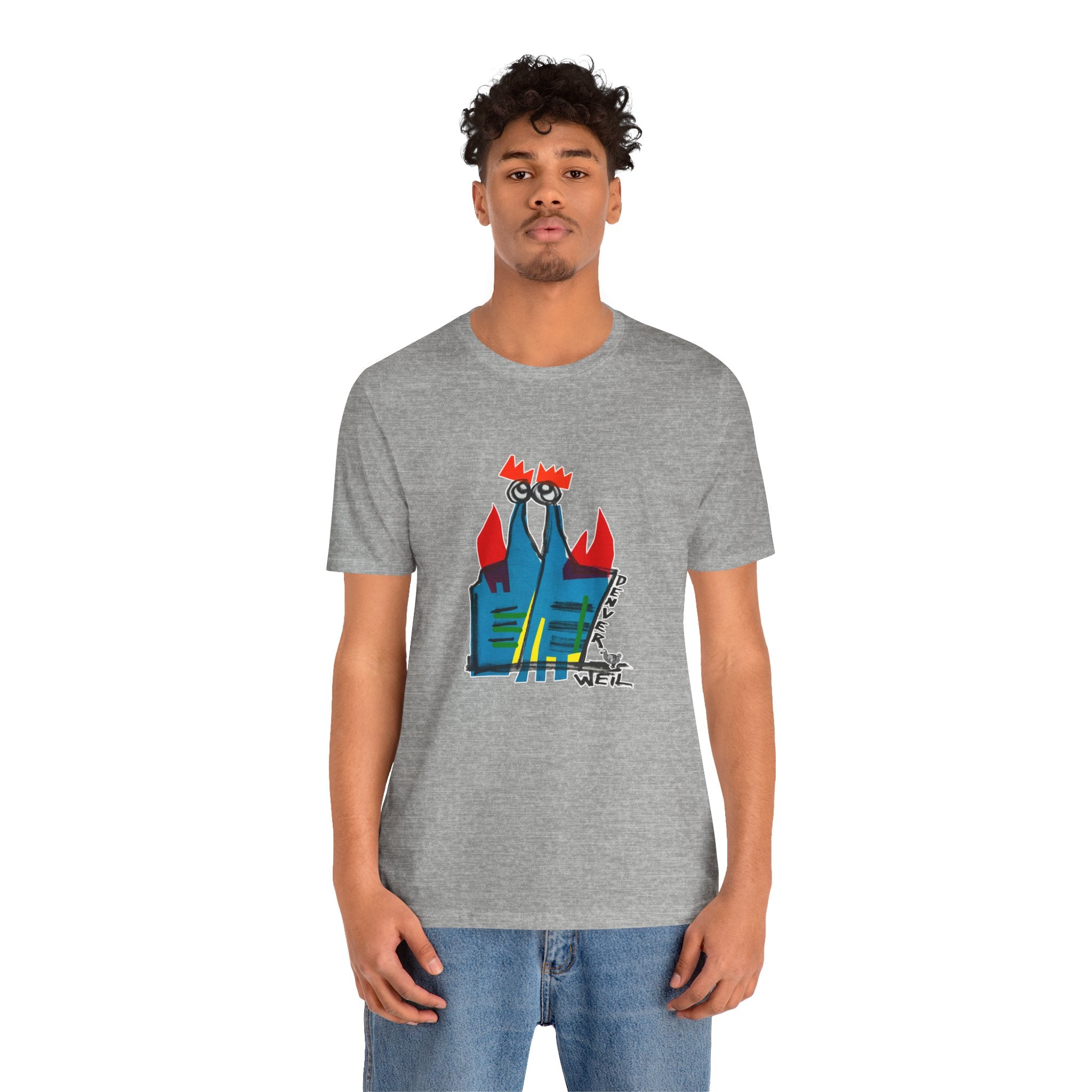 Denver Gay Couple in Love Unisex Heavy Cotton Tshirt
