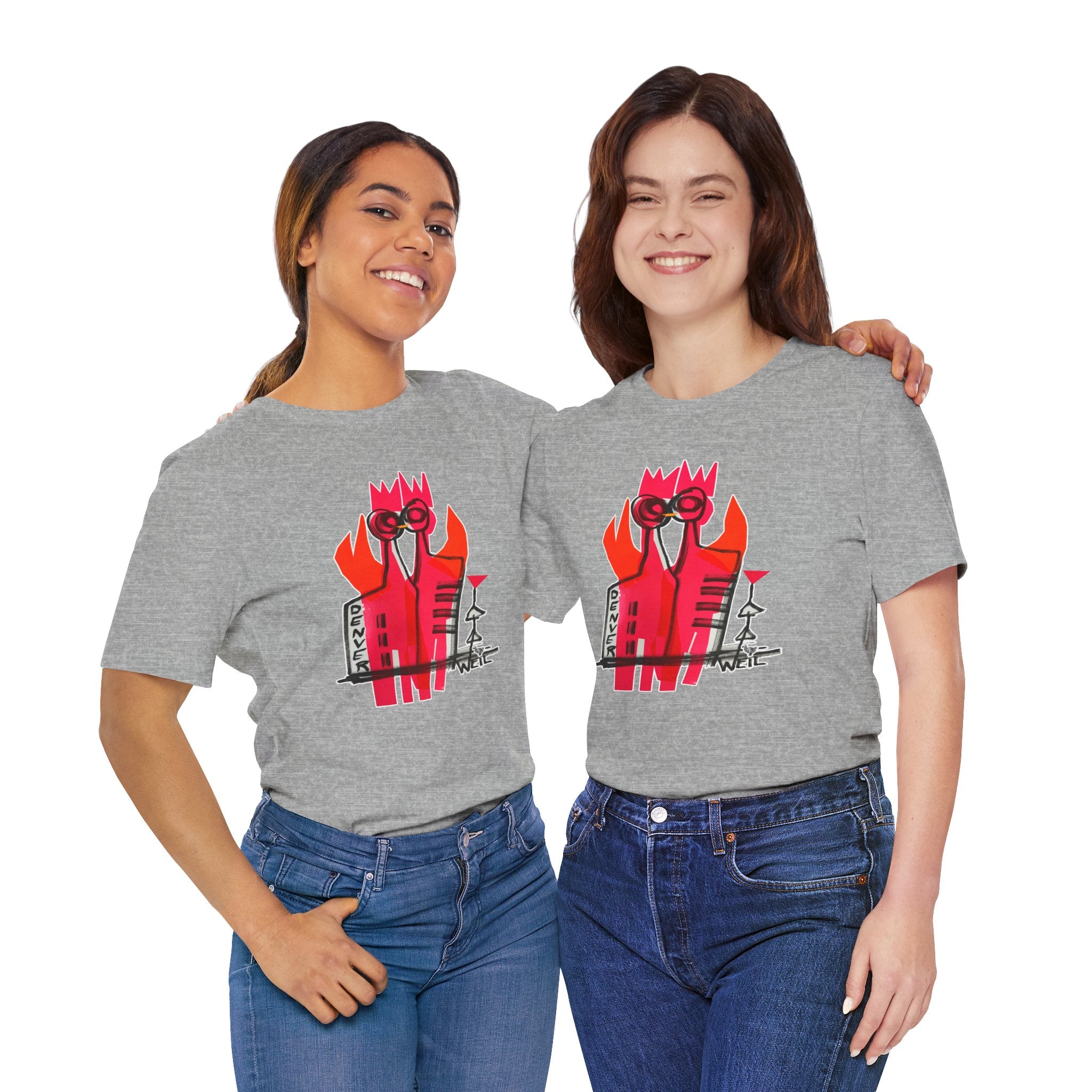 Denver Lesbian Couple in Love Unisex Heavy Cotton Tshirt Tshirts