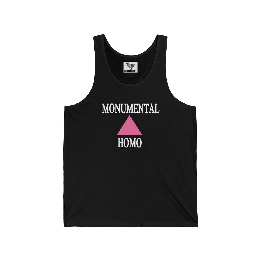 Monumental Homo Black Unisex Cotton Tank Top