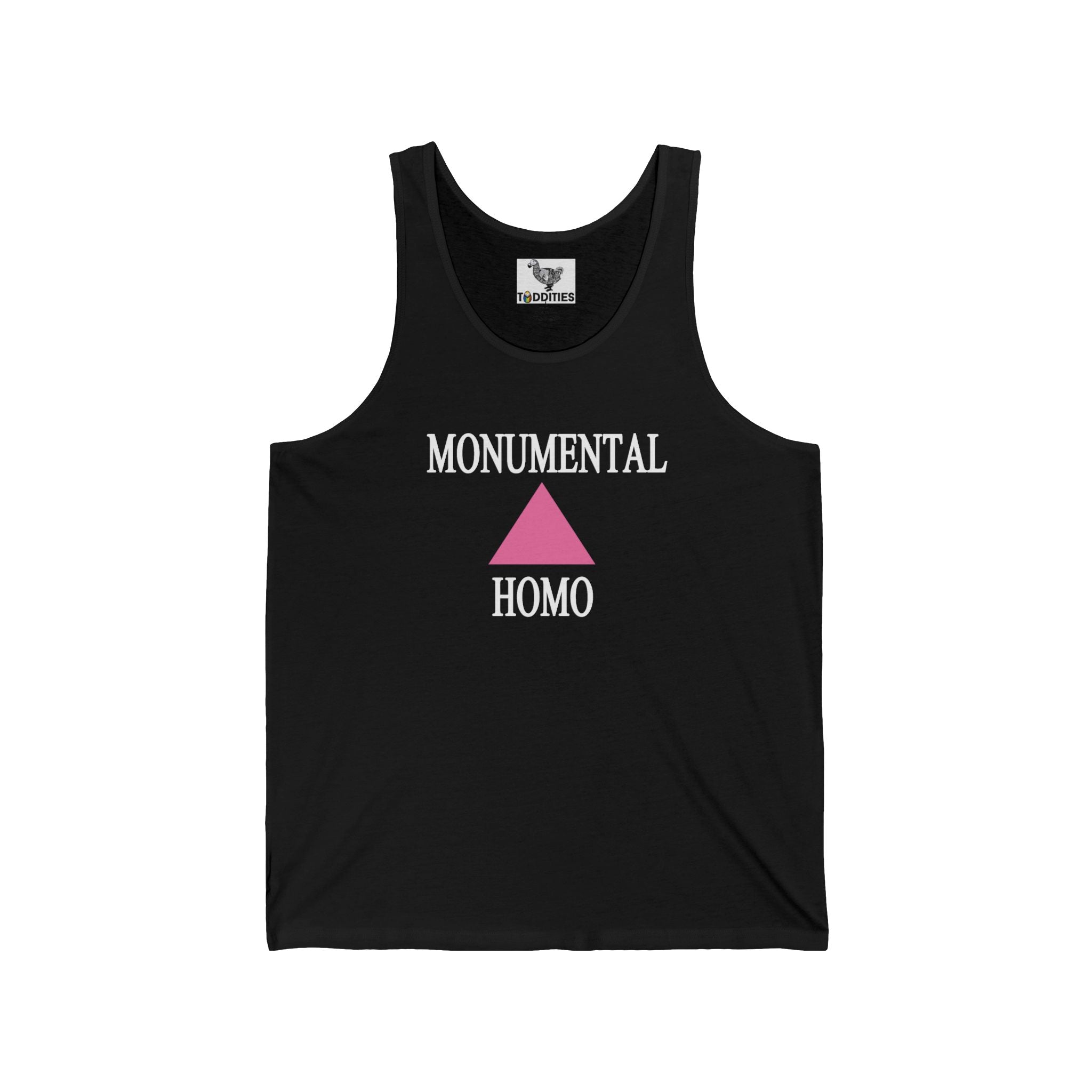 Monumental Homo Black Unisex Cotton Tank Top