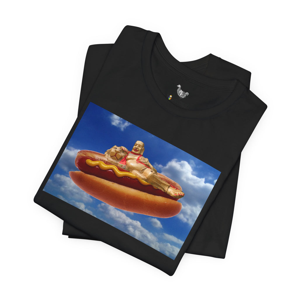 Buddha on a Hot Dog Organic Creator T-shirt  Unisex