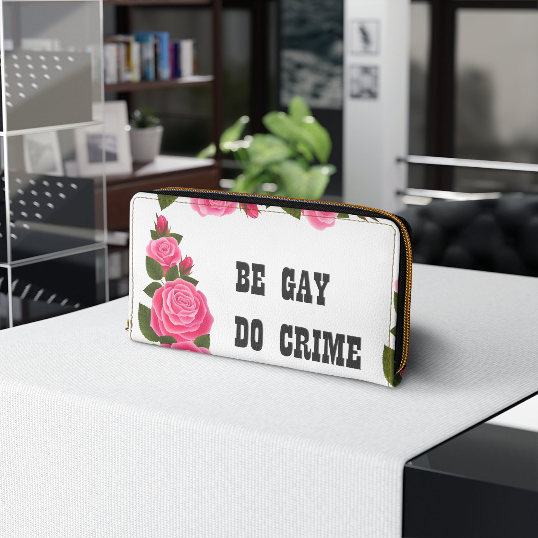 Be Gay Do Crime Zipper Wallet