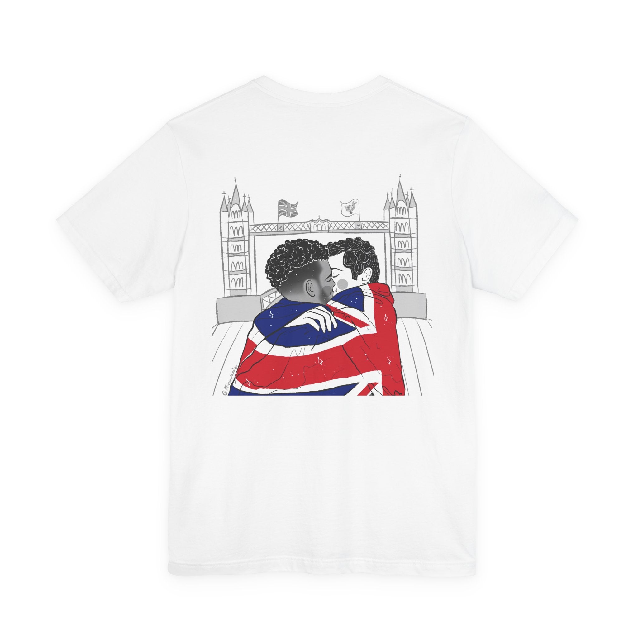 London Gay Couple with Union Jack