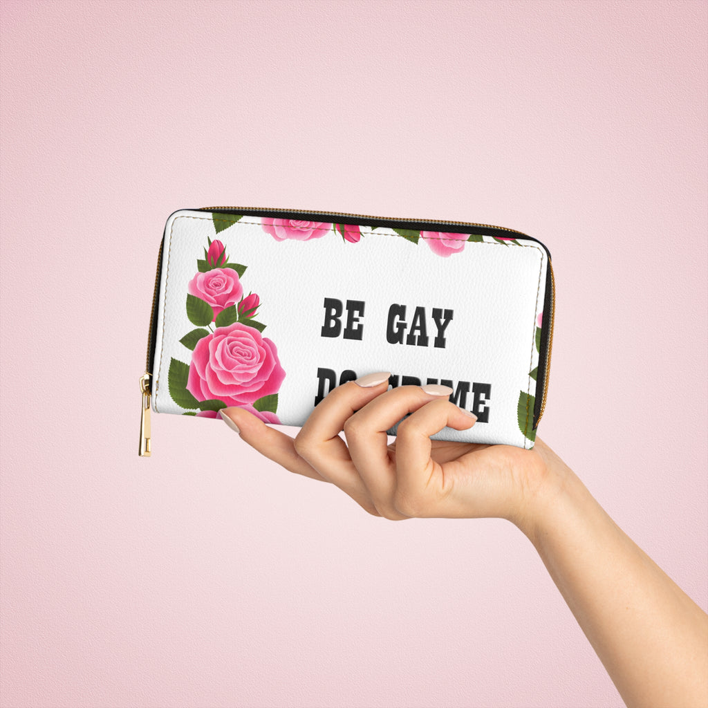 Be Gay Do Crime Zipper Wallet