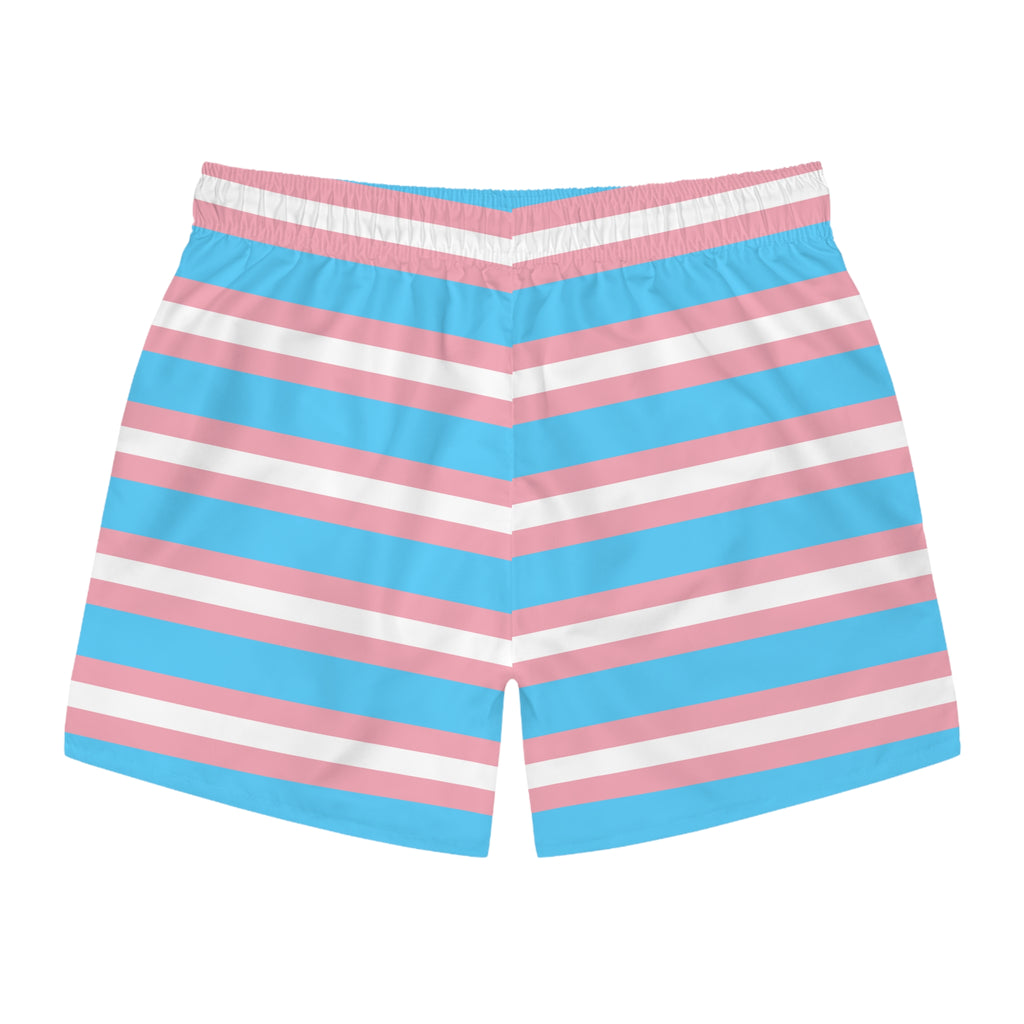Transgender Flag Swim Shorts Trunks