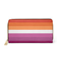 Lesbian Flag Zipper Wallet