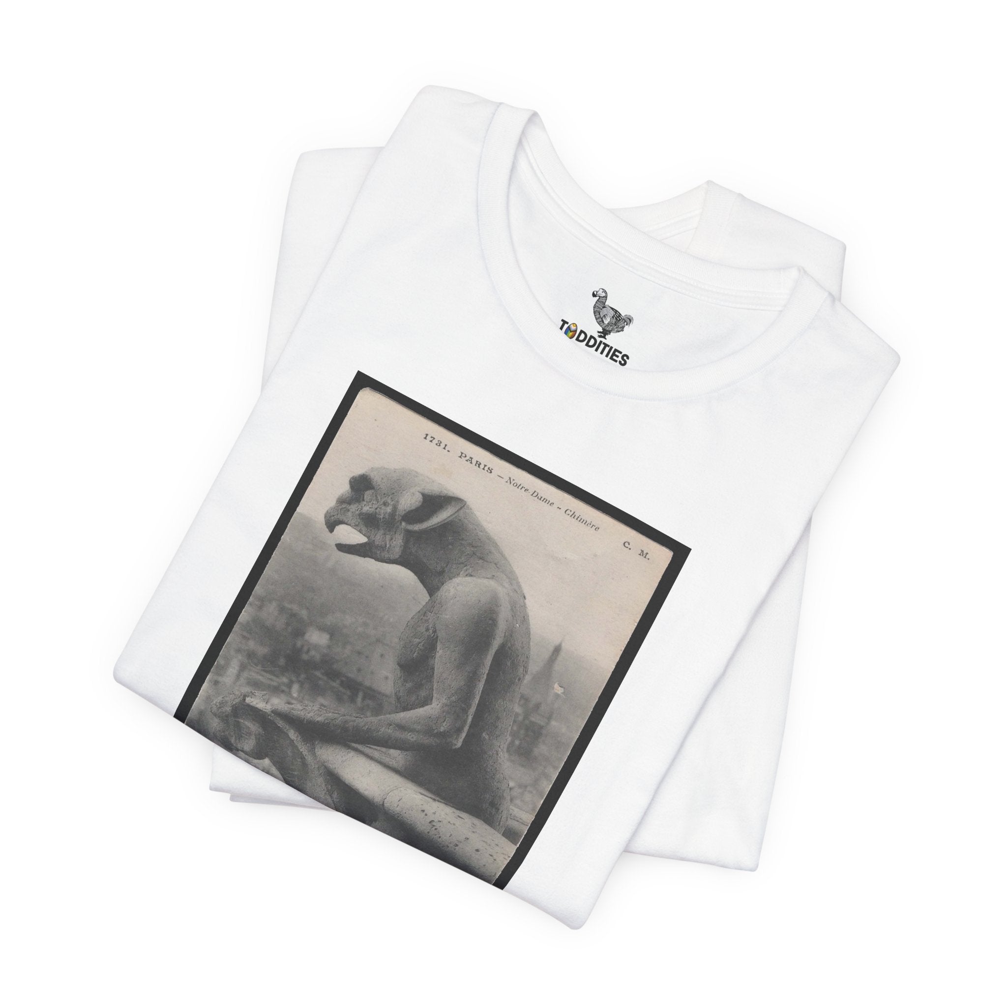 Gargoyle Notre Dame Halloween Unisex Heavy Cotton Tshirt