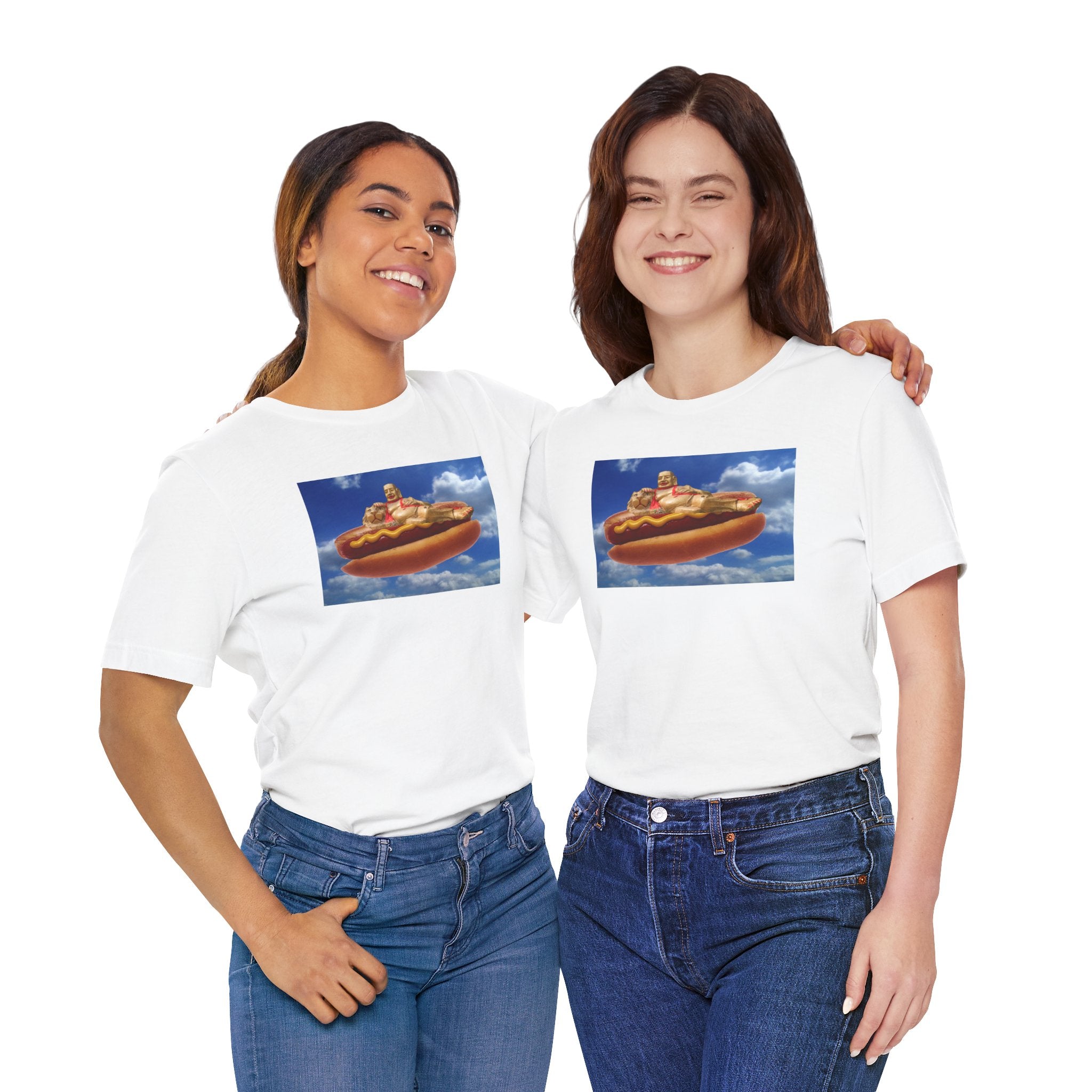 Buddha on a Hot Dog Organic Creator T-shirt  Unisex