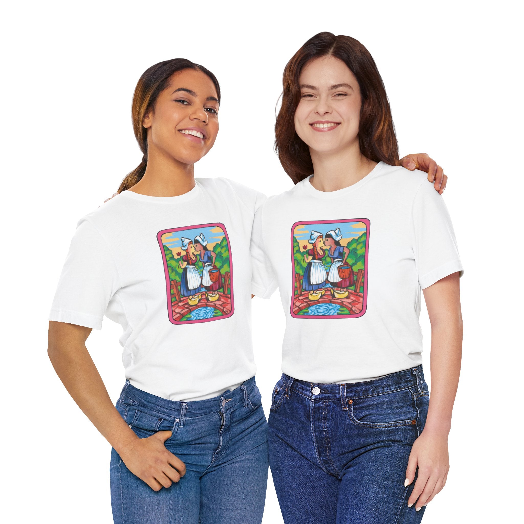 Dutch Lesbian Couple Interracial Unisex Classic T-Shirt