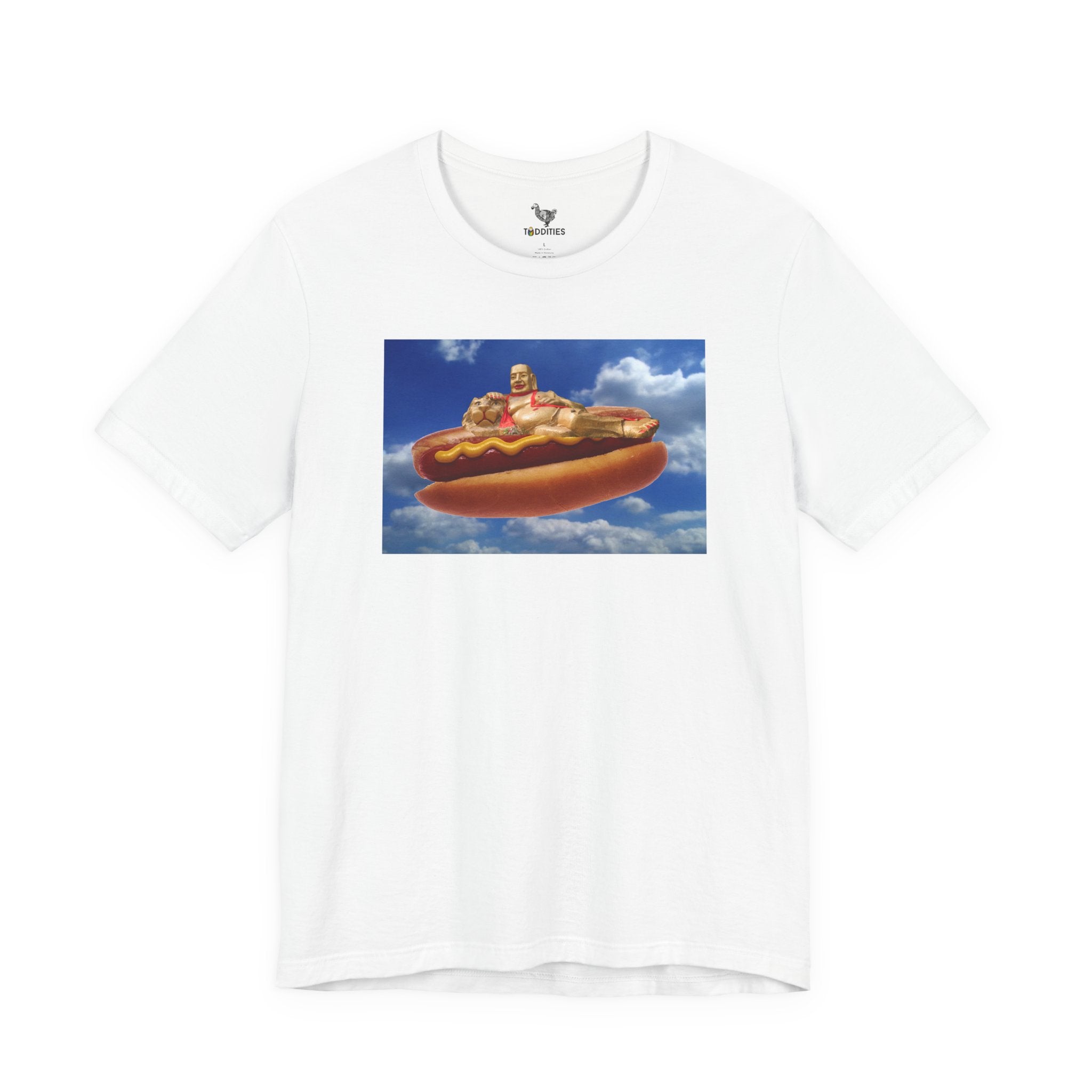 Buddha on a Hot Dog Organic Creator T-shirt  Unisex