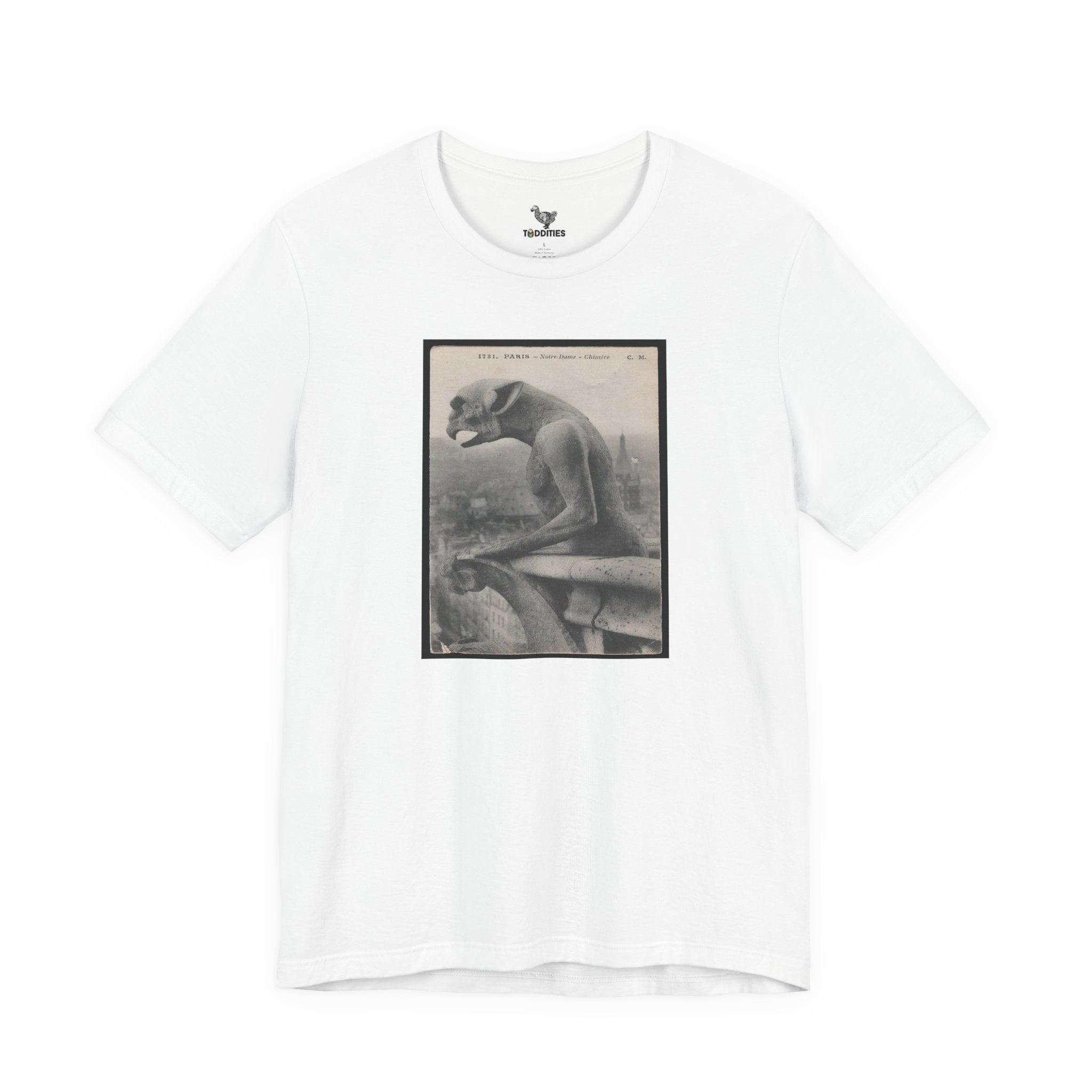 Gargoyle Notre Dame Halloween Unisex Heavy Cotton Tshirt