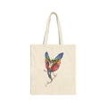 Butterfly Fairy with Rainbow Wings Canvas Tote Bag